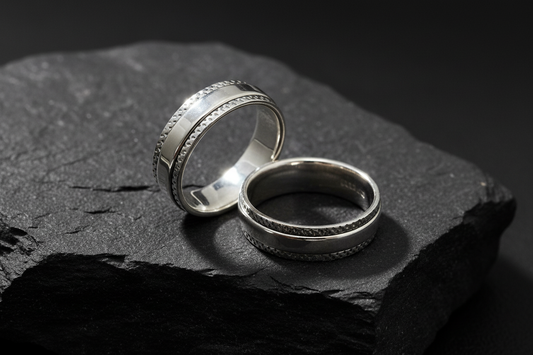 Design Sterling Silver Spinner Ring