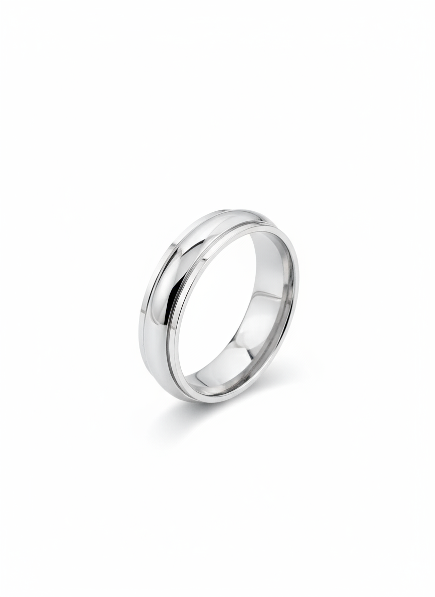 Spinner Band Sterling Silver Tarnish Free