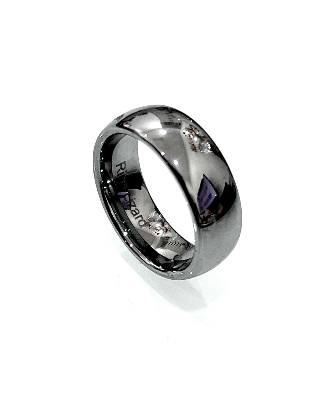 Scratch Gun Metal Unisex Wedding Ring – Tungsten