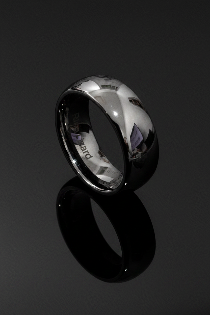 Scratch Gun Metal Unisex Wedding Ring – Tungsten