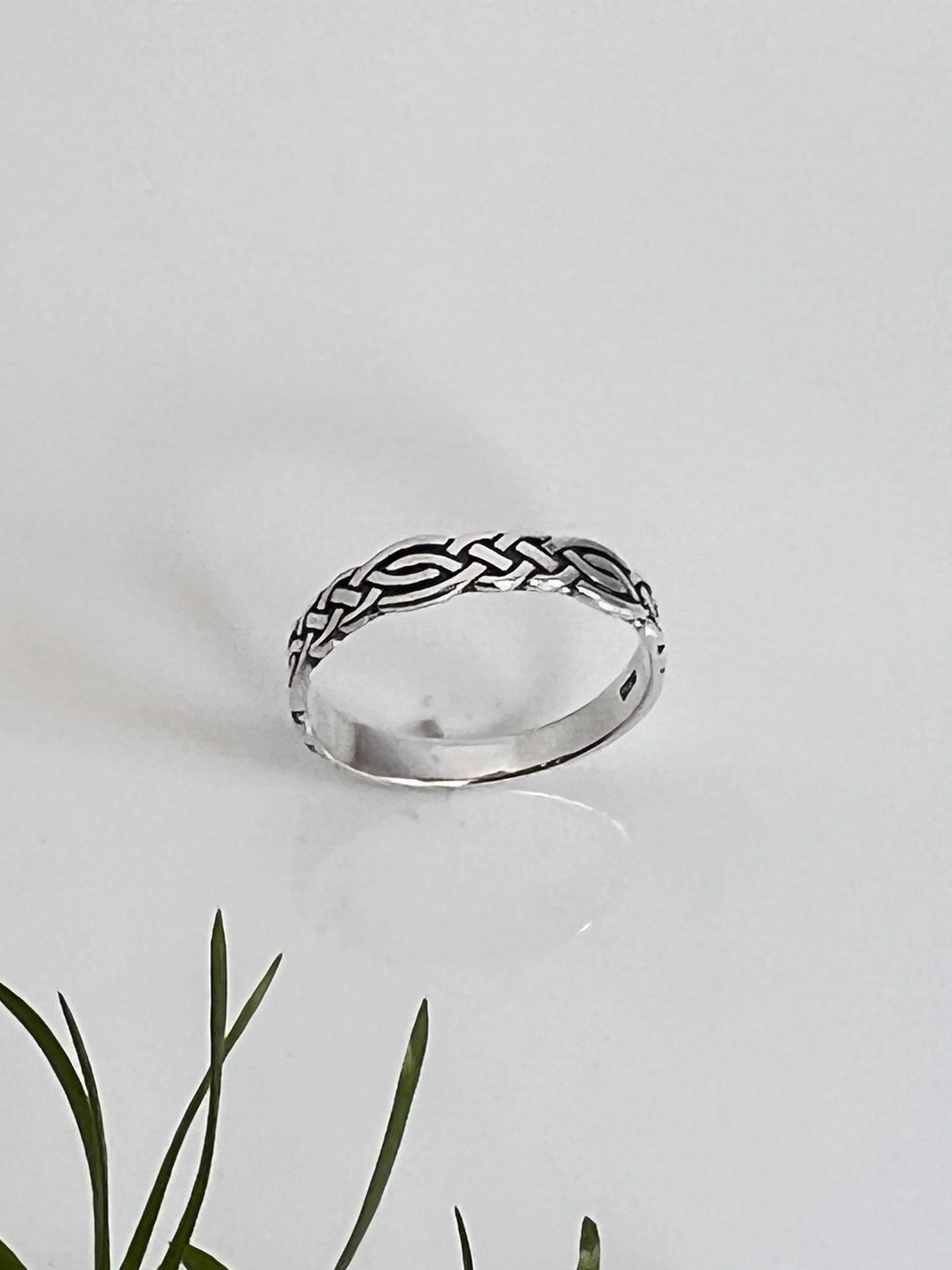 Celtic Sterling Silver Band