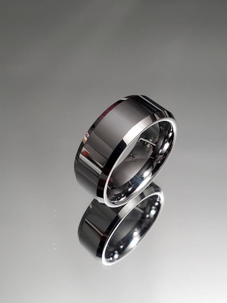 Simple Tungsten 8mm Tungsten Men's Band