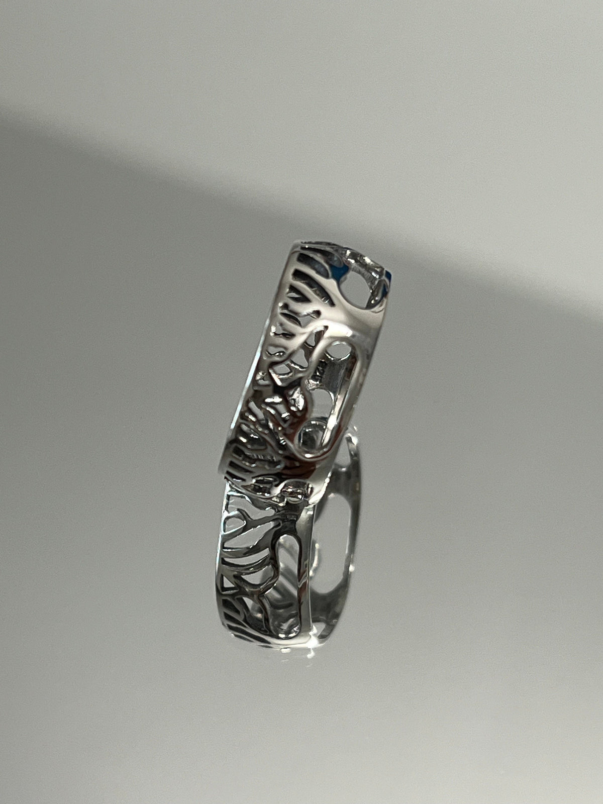 Tree of Life Men's Wedding Ring – Sterling Silver
