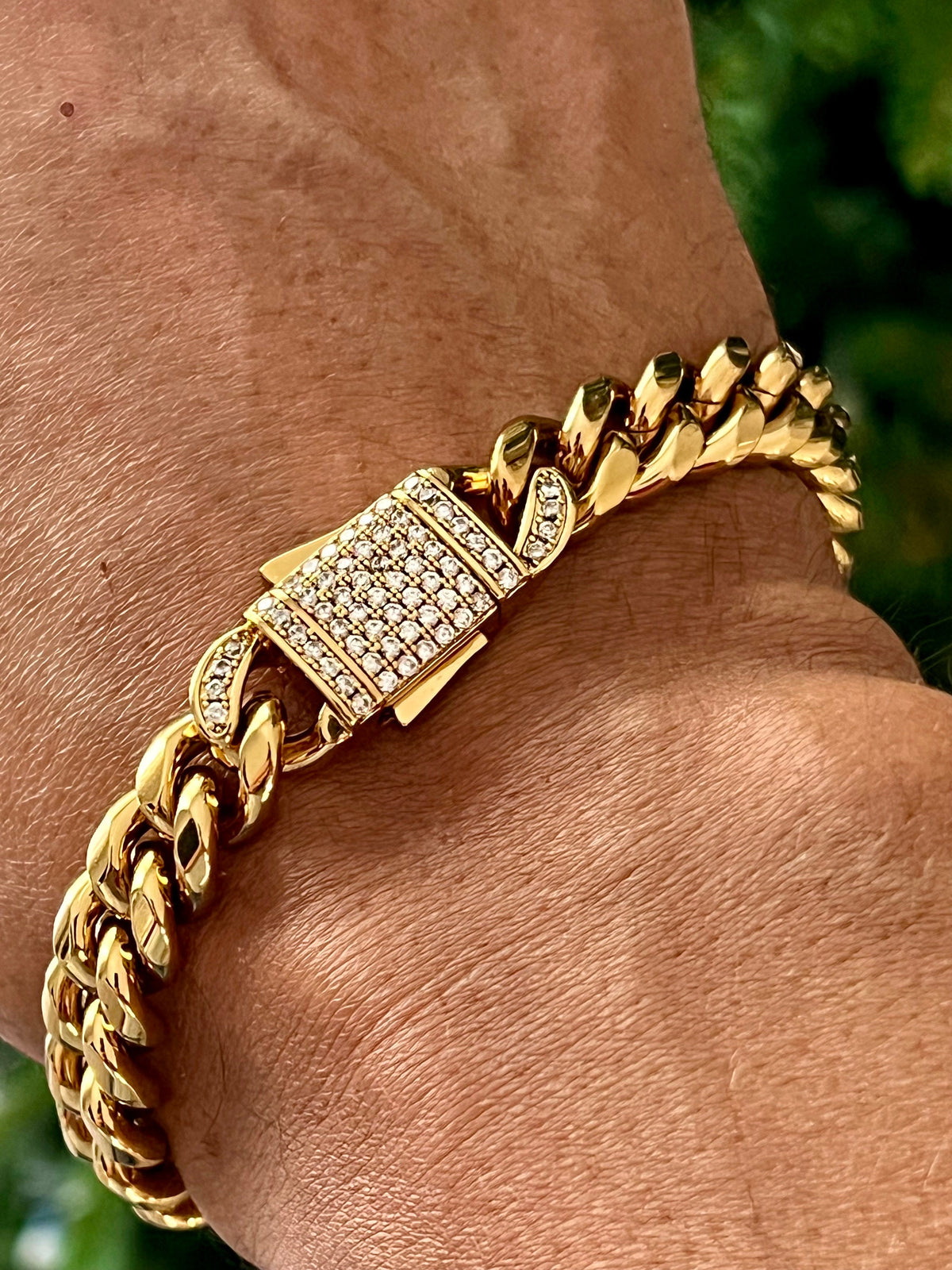 Gold Filled Link Men's Bracelet