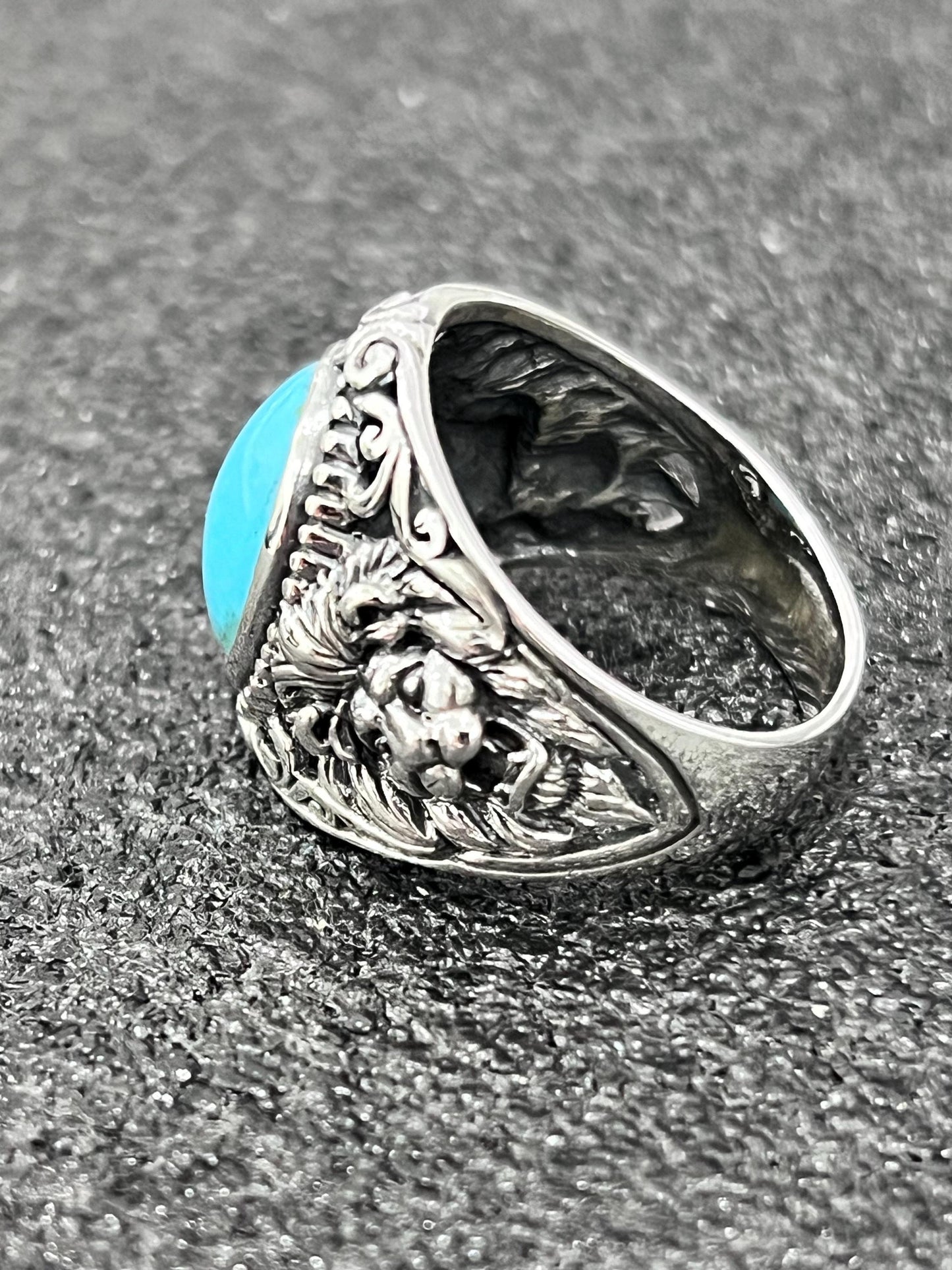 Roaring Lion Turquoise Ring