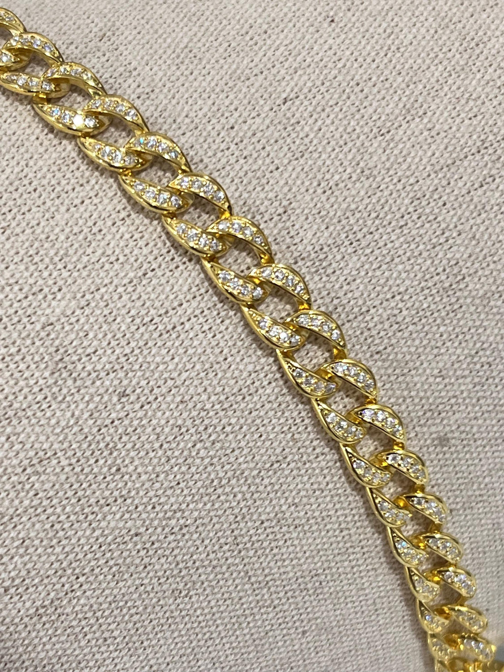Gold Moissanite Bracelet – 925 Sterling Silver
