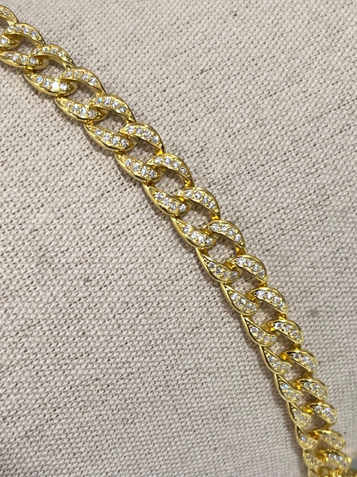 Gold Moissanite Bracelet – 925 Sterling Silver