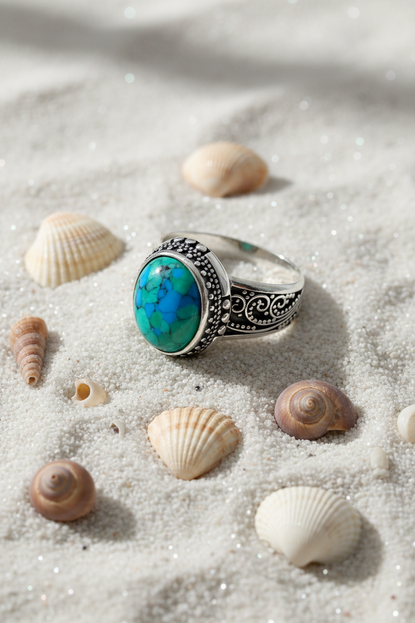 Agate Signet Ring – Sterling Silver