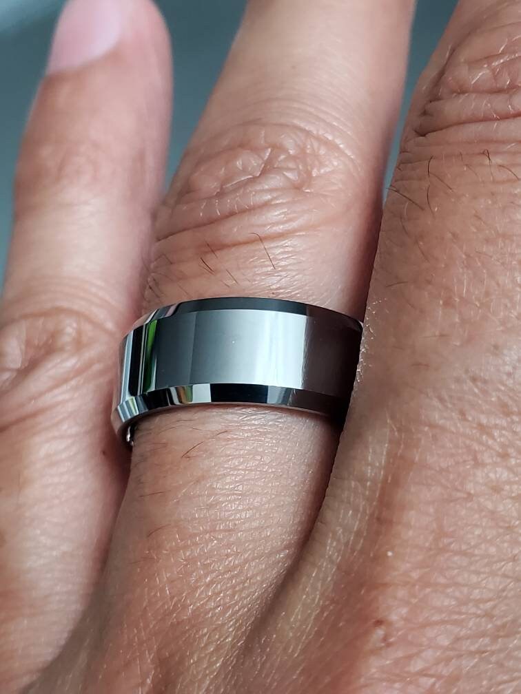 Simple Tungsten 8mm Tungsten Men's Band