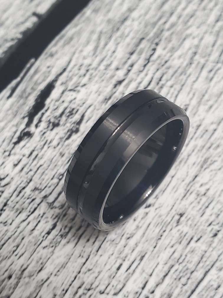 Midnight Men's Ring – Tungsten