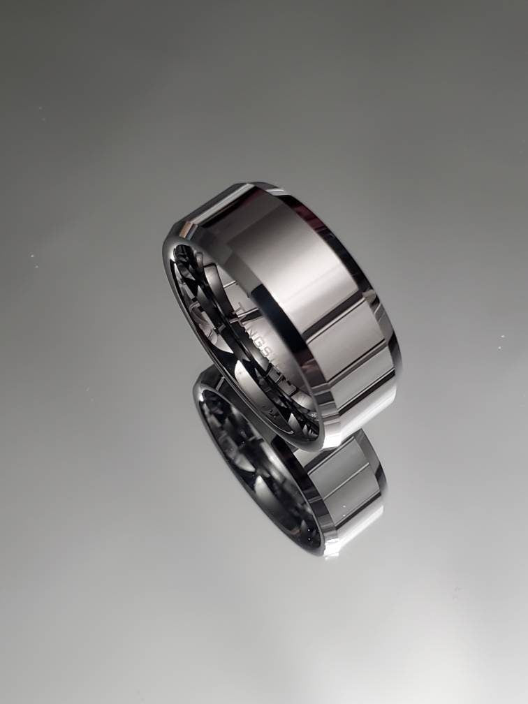 Simple Tungsten 8mm Tungsten Men's Band