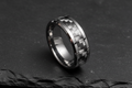 Men's Carbon Fiber Tungsten Ring Car Enthusiast