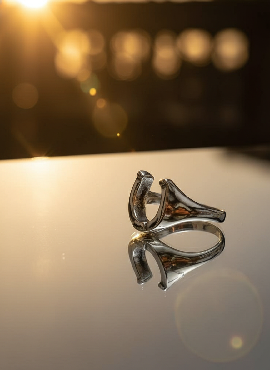 Horse Shoe Ring Lucky Horseshoe Equestrian Ring