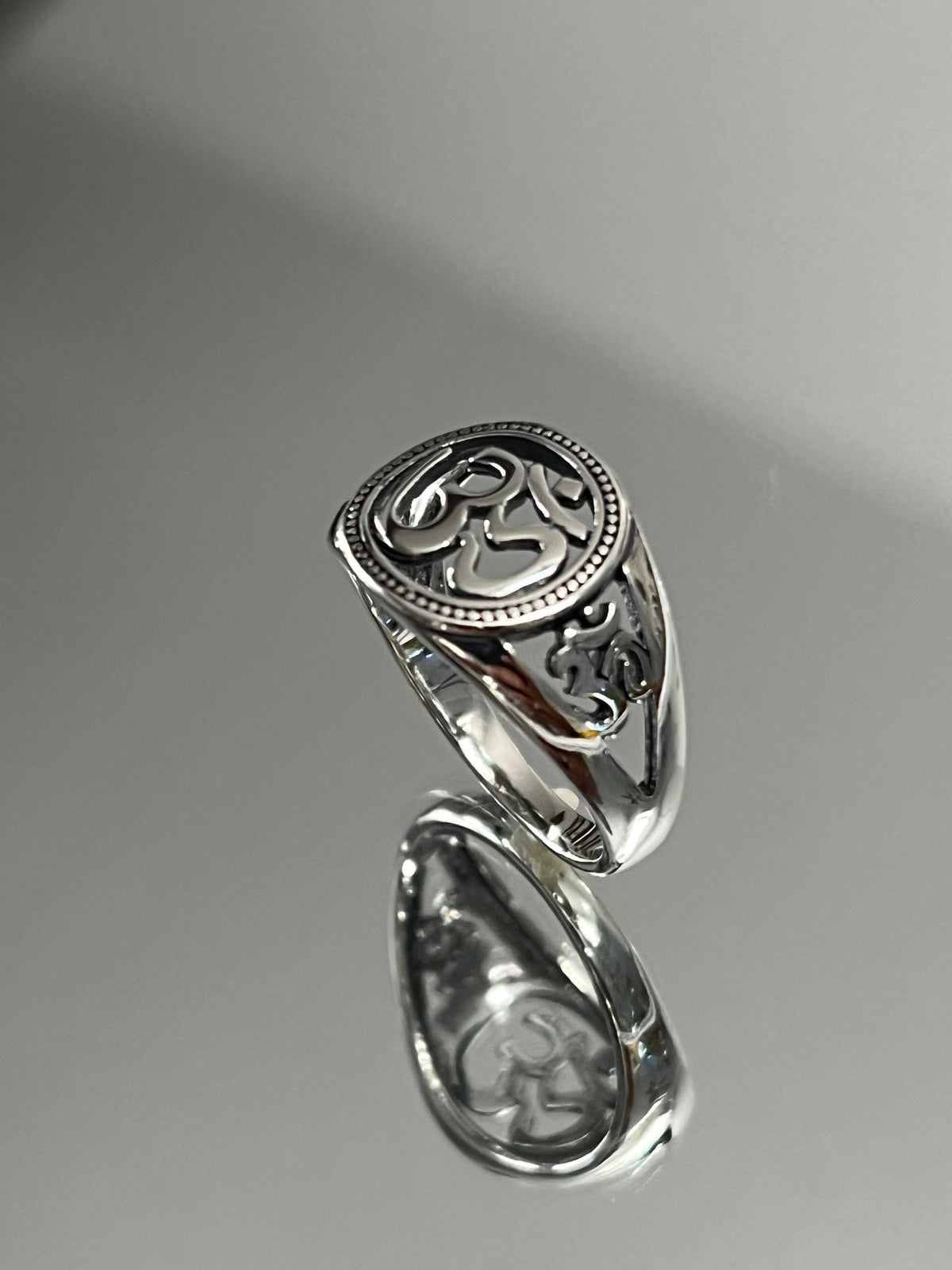 OM Ring – 925 Sterling Silver