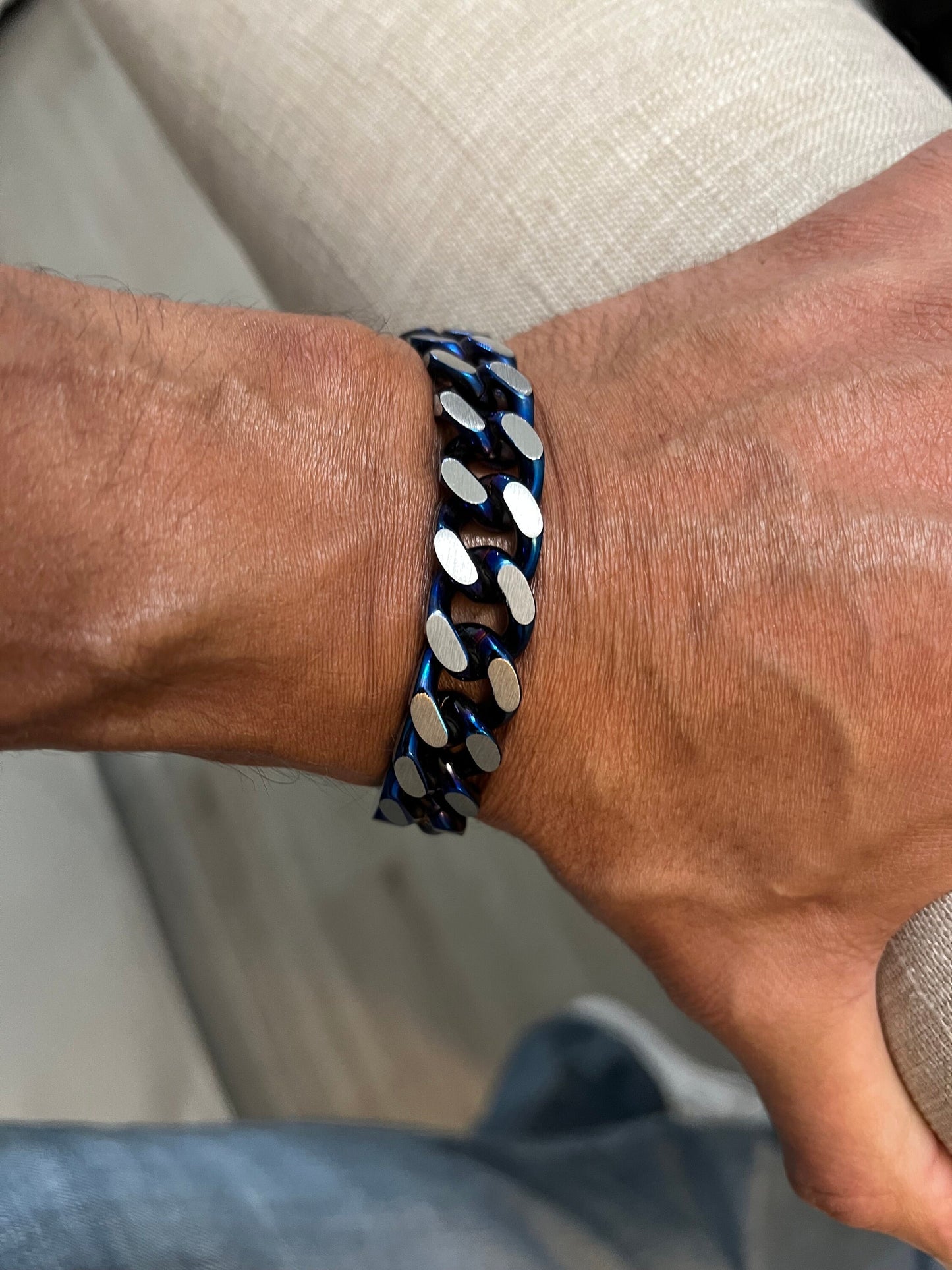 Blue Link Bracelet