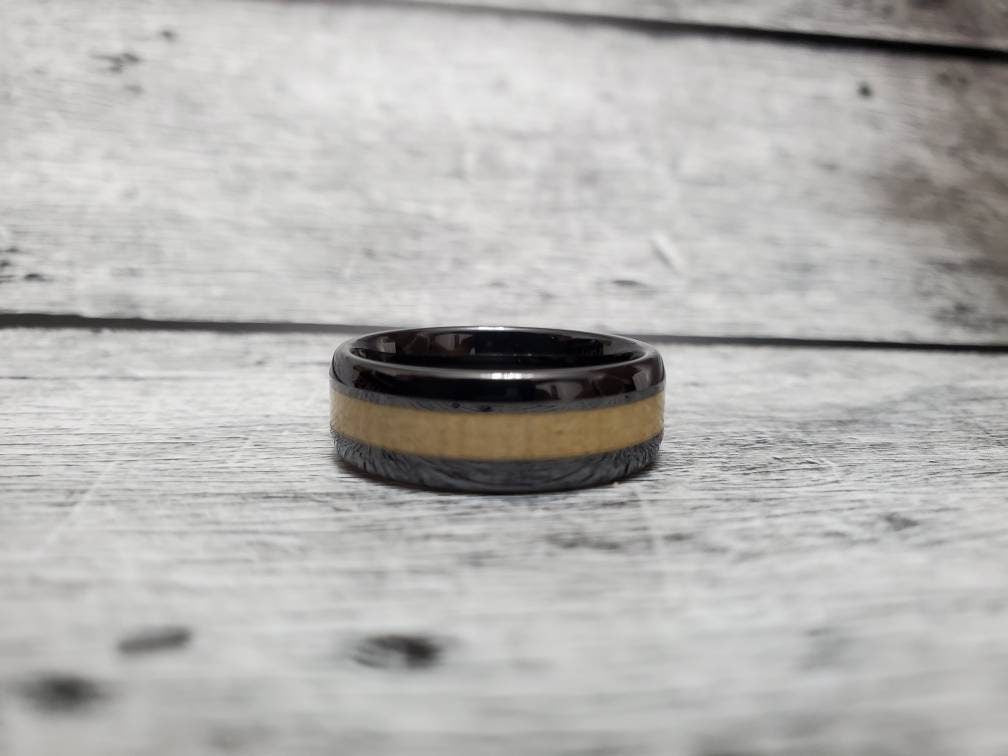 Black Tungsten Band Ceramic