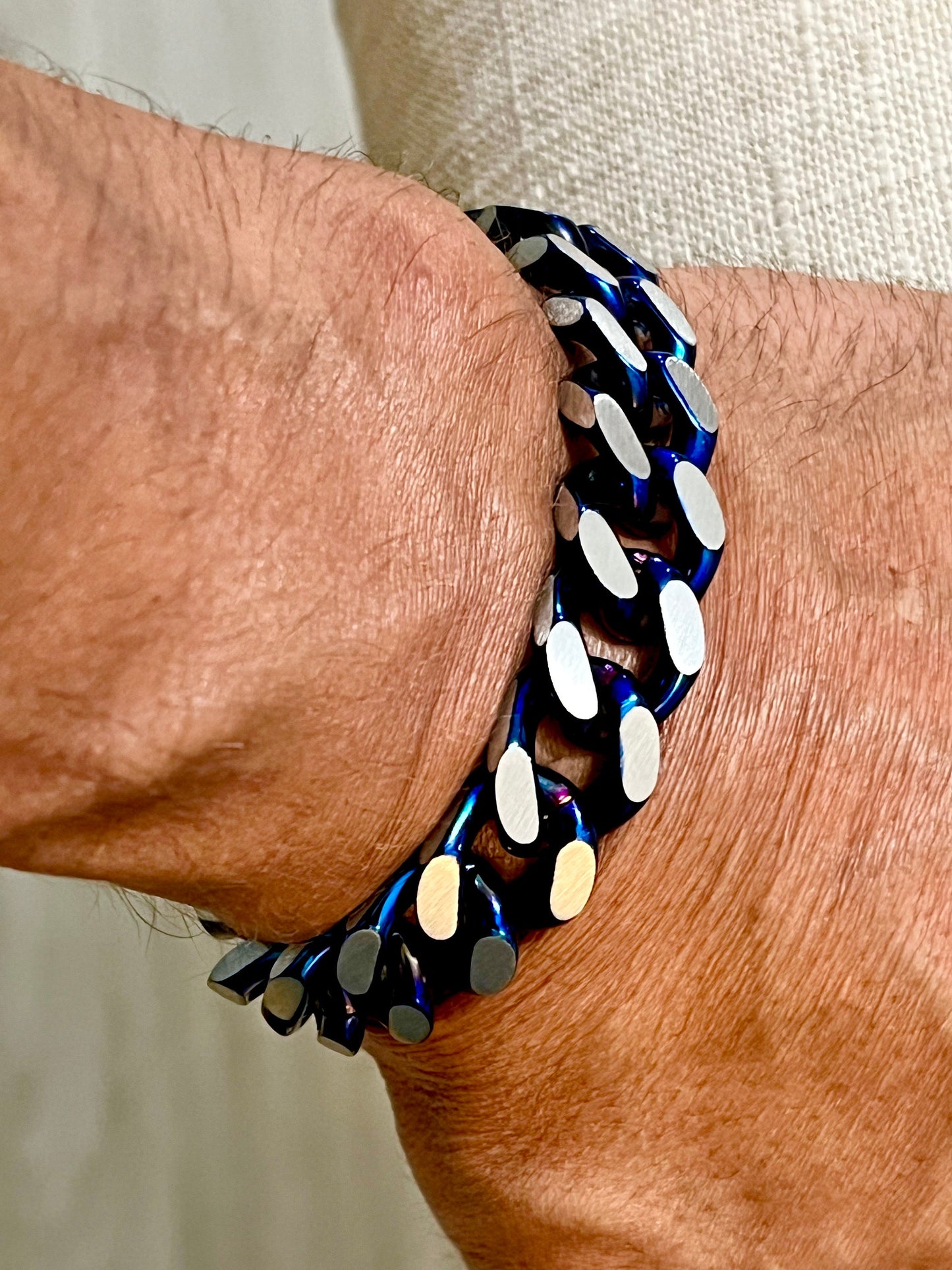 Blue Link Bracelet