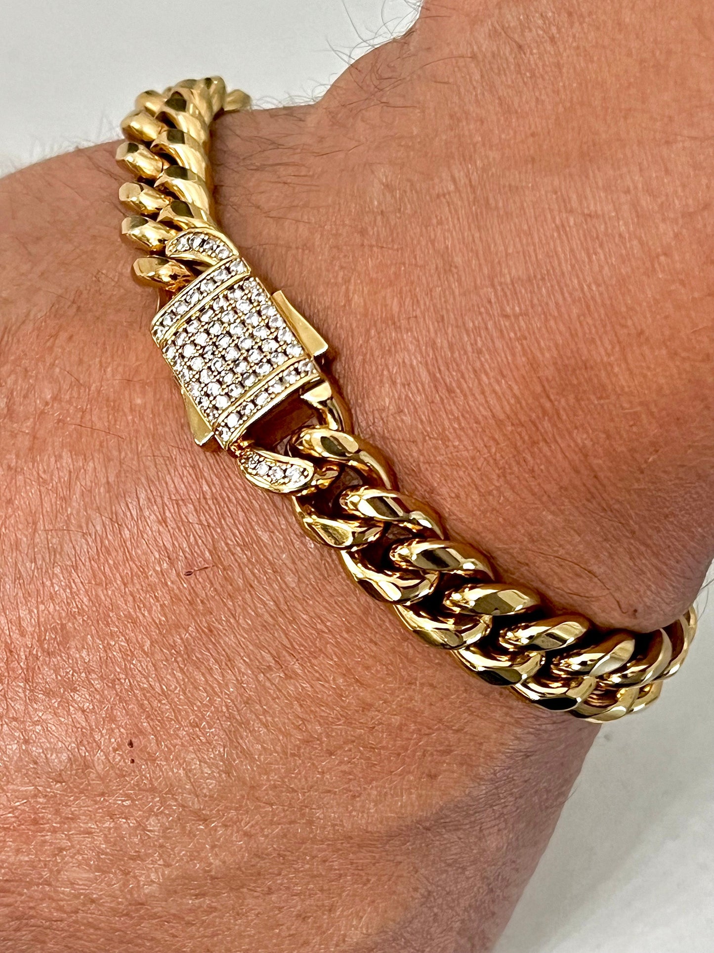 Gold Filled Link Bracelet Men's Chic and Trendy Bracelet