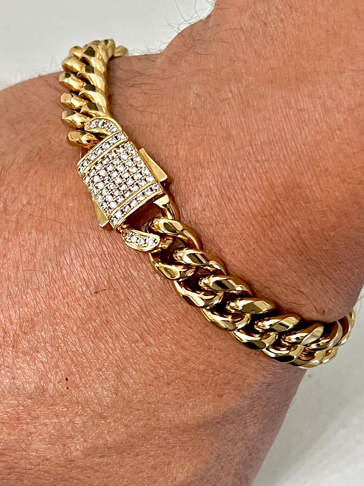 Gold Filled Link Men's Bracelet