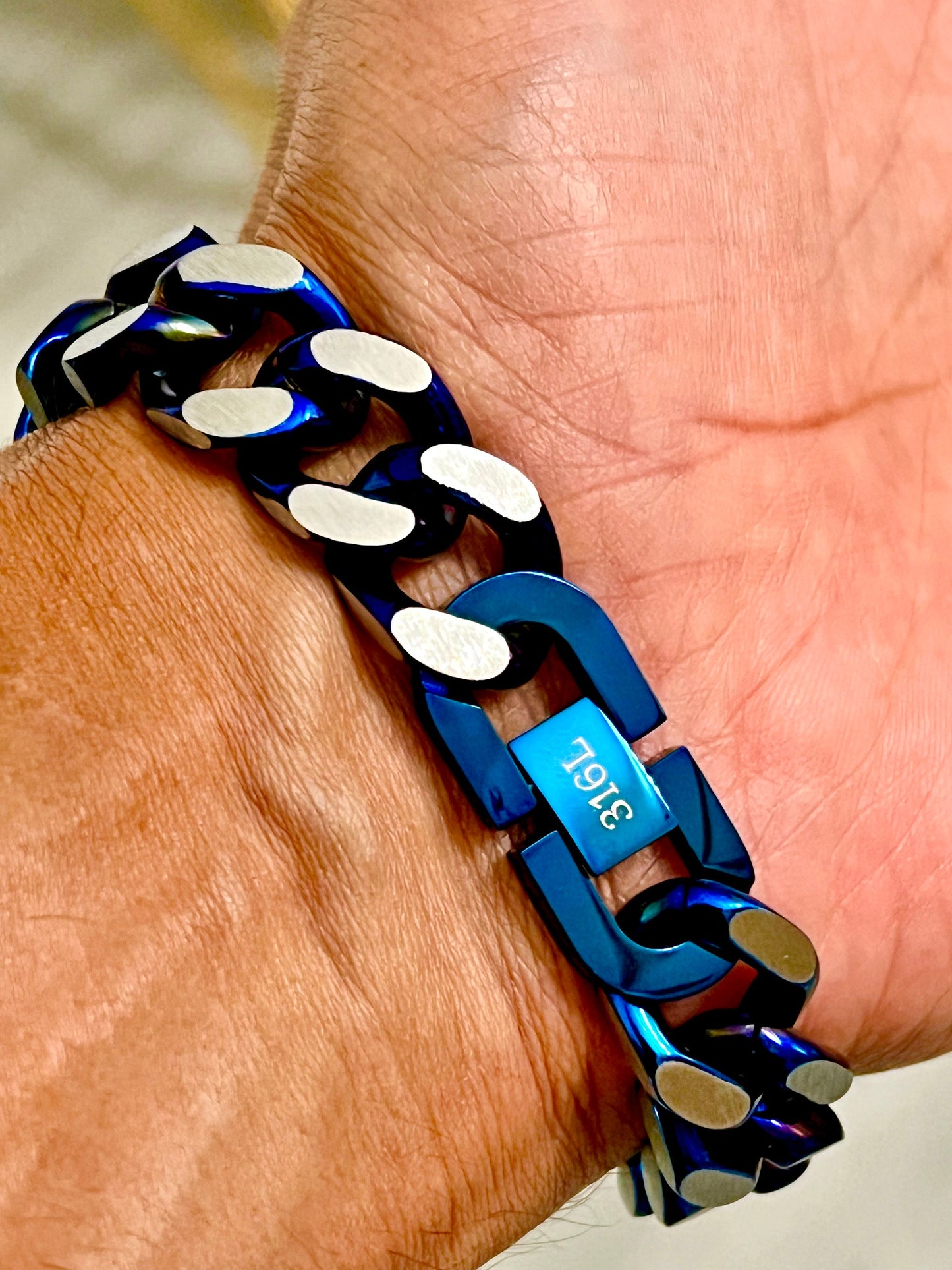 Blue Link Bracelet