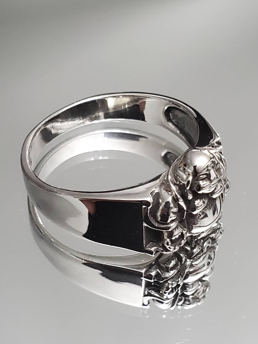 Sterling Silver 925 Buddha Ring