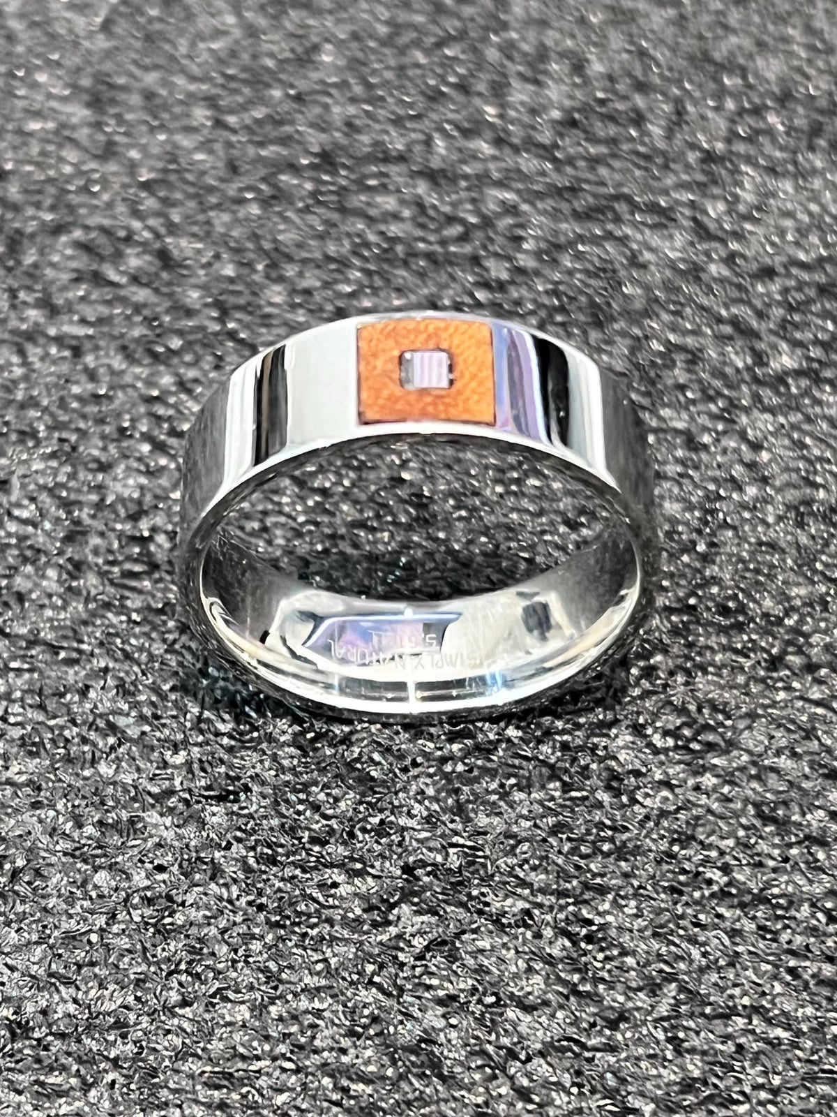 Men's Leather Signet Ring