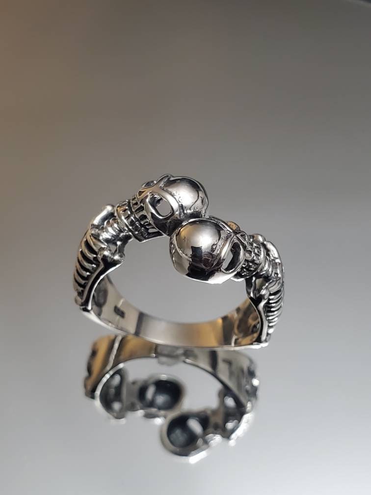 Skeleton Sterling Silver Ring