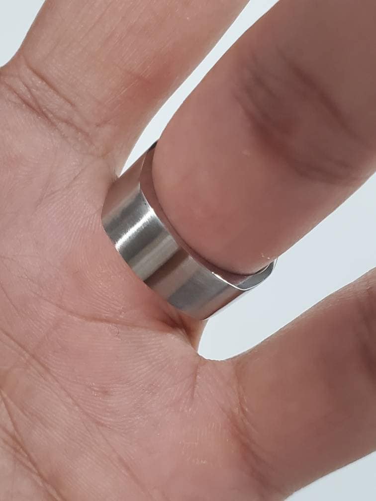 Geometric Square Fashionable Men's Ring – Stainless Steel