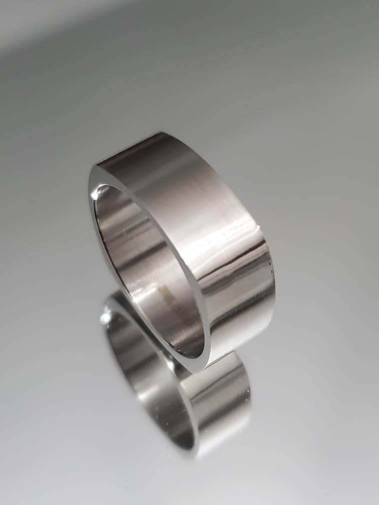 Geometric Square Fashionable Men's Ring – Stainless Steel