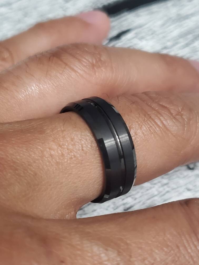 Midnight Men's Ring – Tungsten