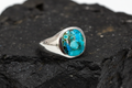 Round Turquoise Men's Ring