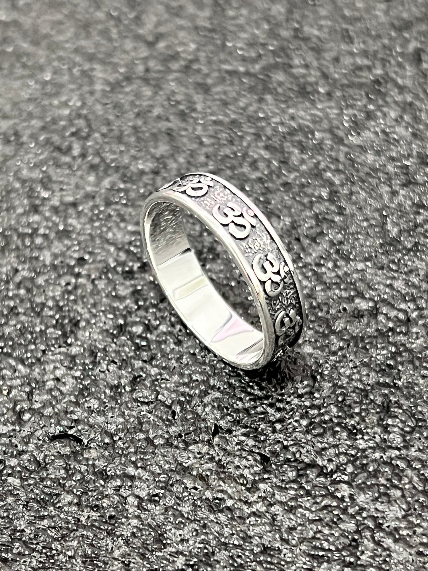 OM Ring Sterling Silver 6.2mm