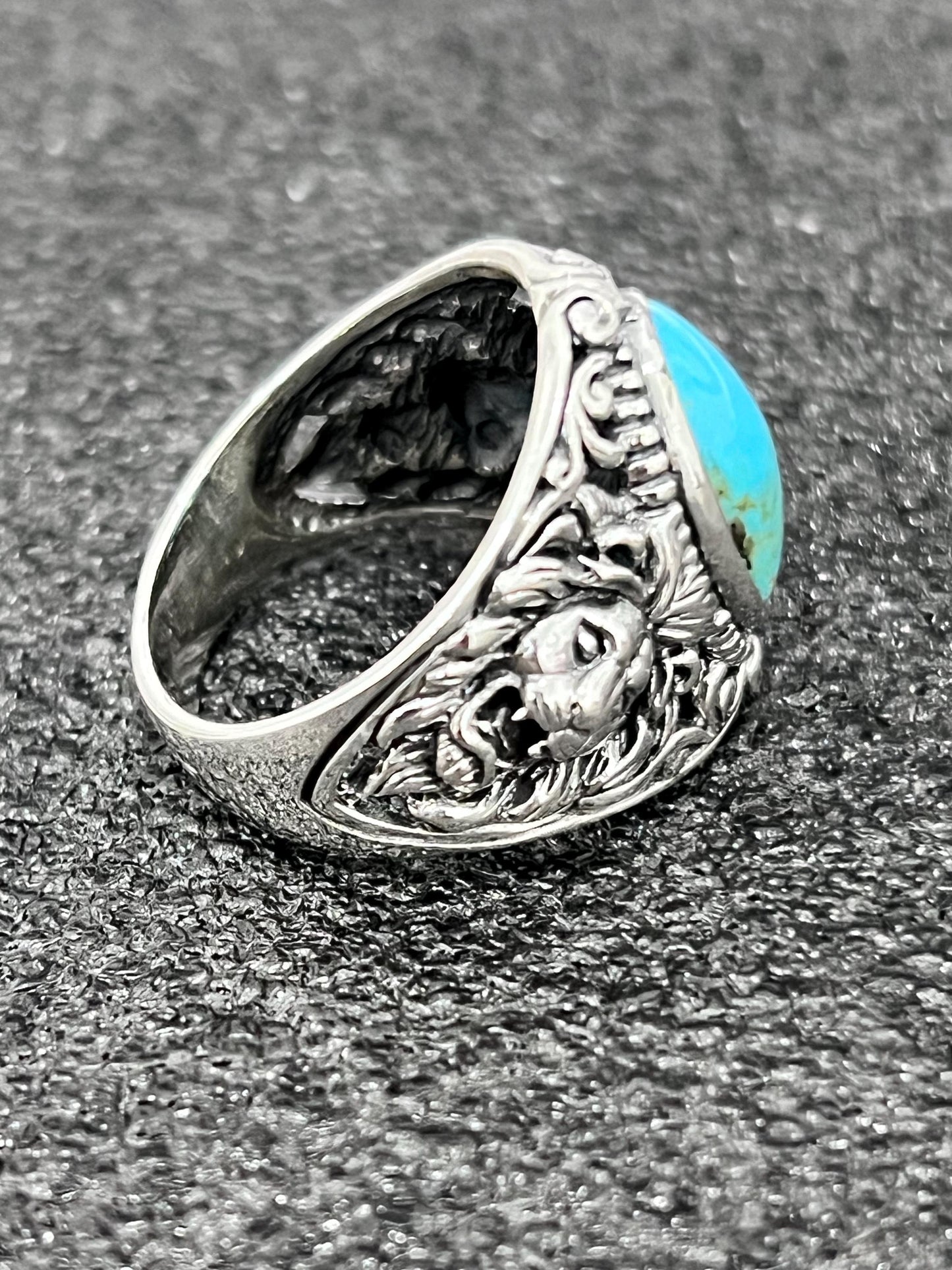 Roaring Lion Turquoise Ring