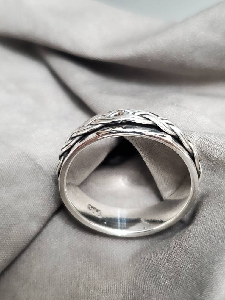 Braided Spinner Ring