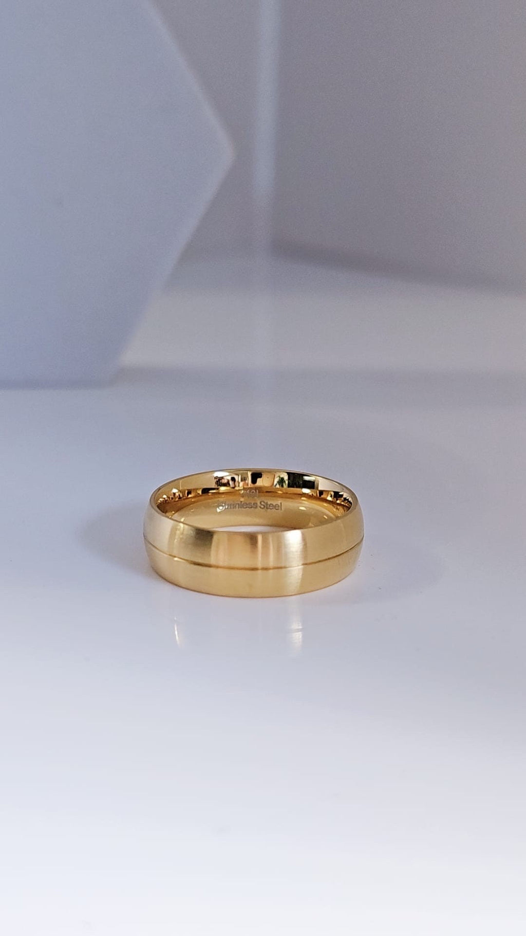 Gold Simple Striped Band
