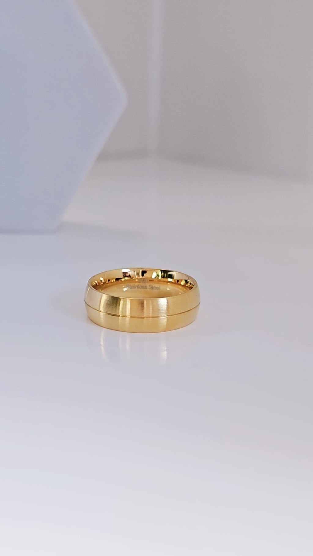 Gold Simple Striped Band