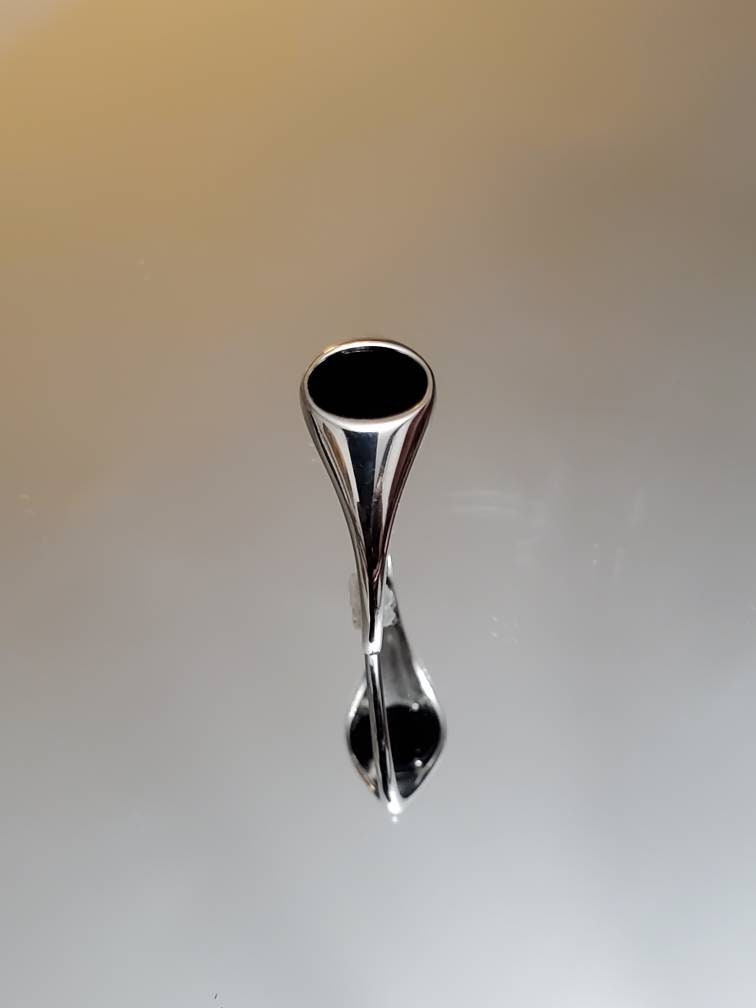 Simple Signet Black Agate Ring