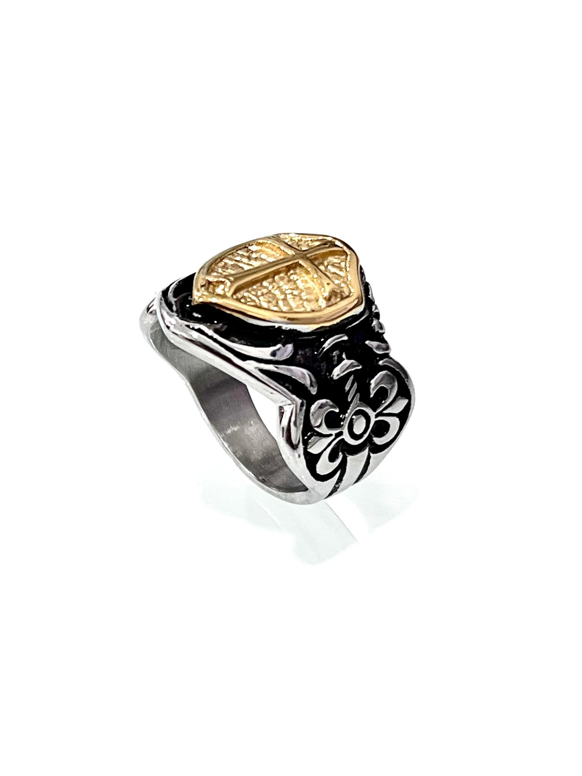 Cross Men's Ring – Stainless Steel