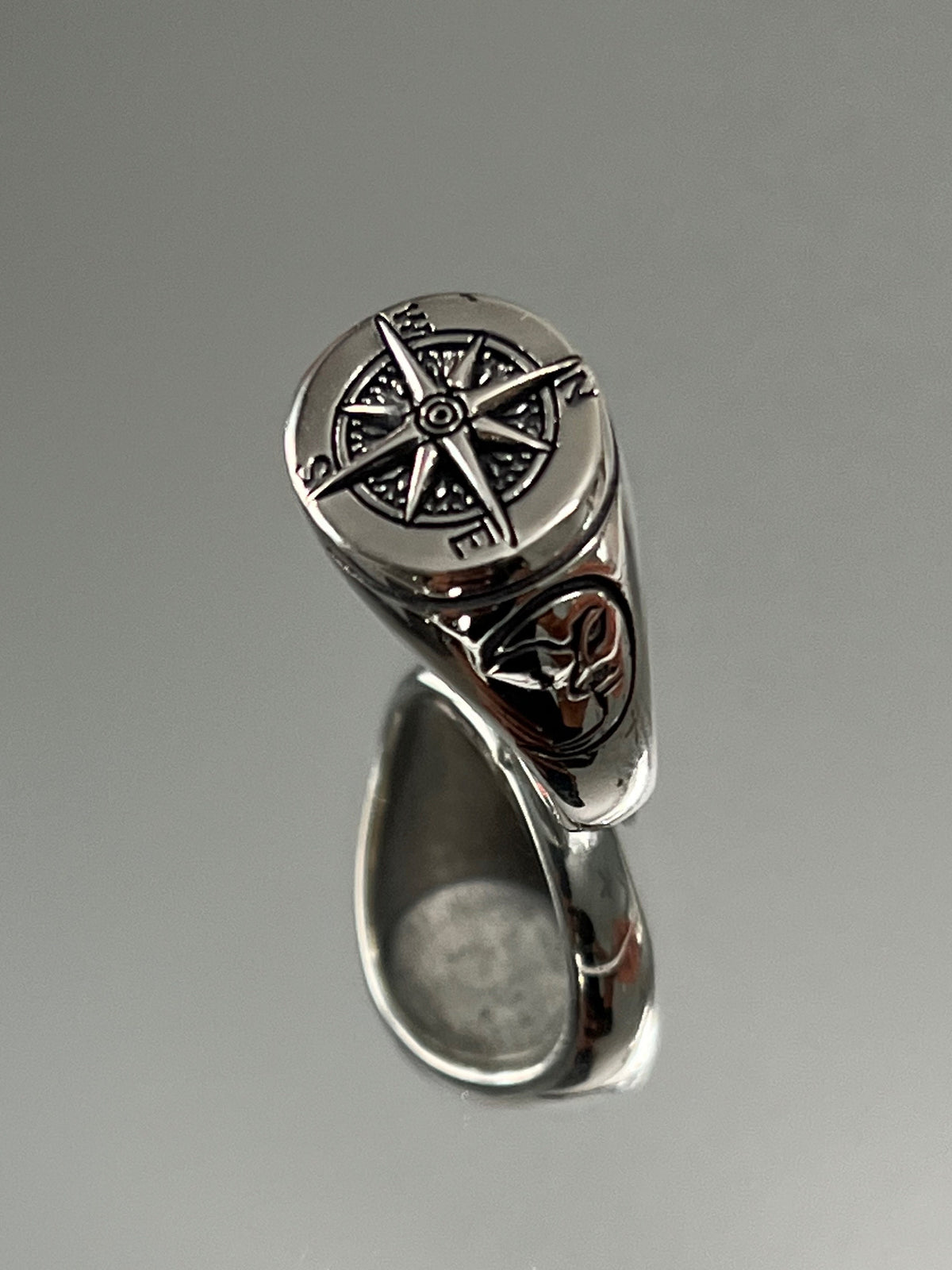 Masculine Compass Men's Ring