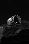 Black Onyx Men's Signet Ring – Sterling Silver