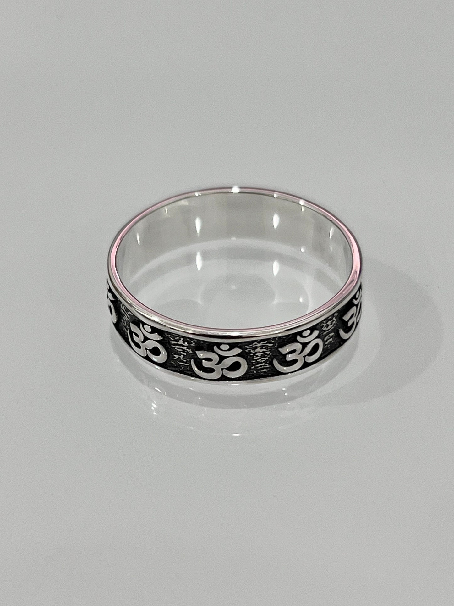 OM Ring Sterling Silver 6.2mm