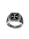 Cross Ring – Stainless Steel