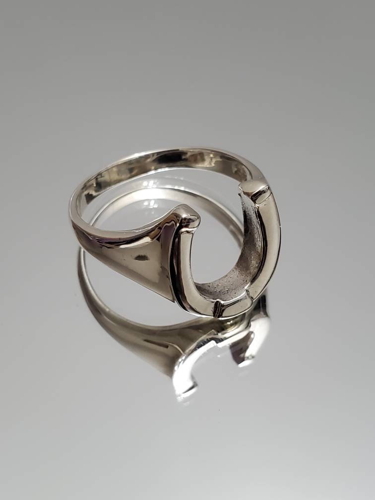 Horse Shoe Ring Lucky Horseshoe Equestrian Ring