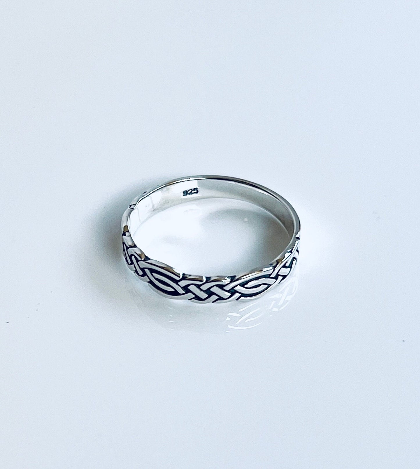 Celtic Sterling Silver Band