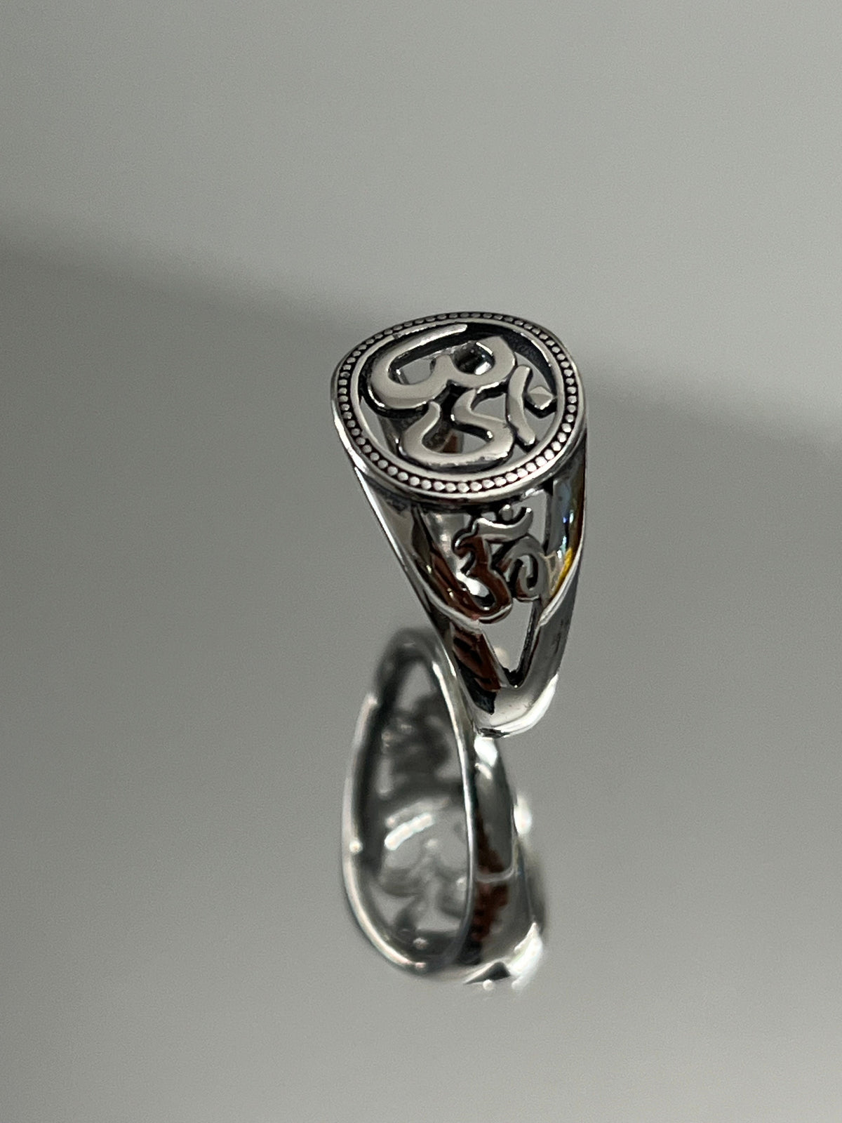 OM Ring – 925 Sterling Silver
