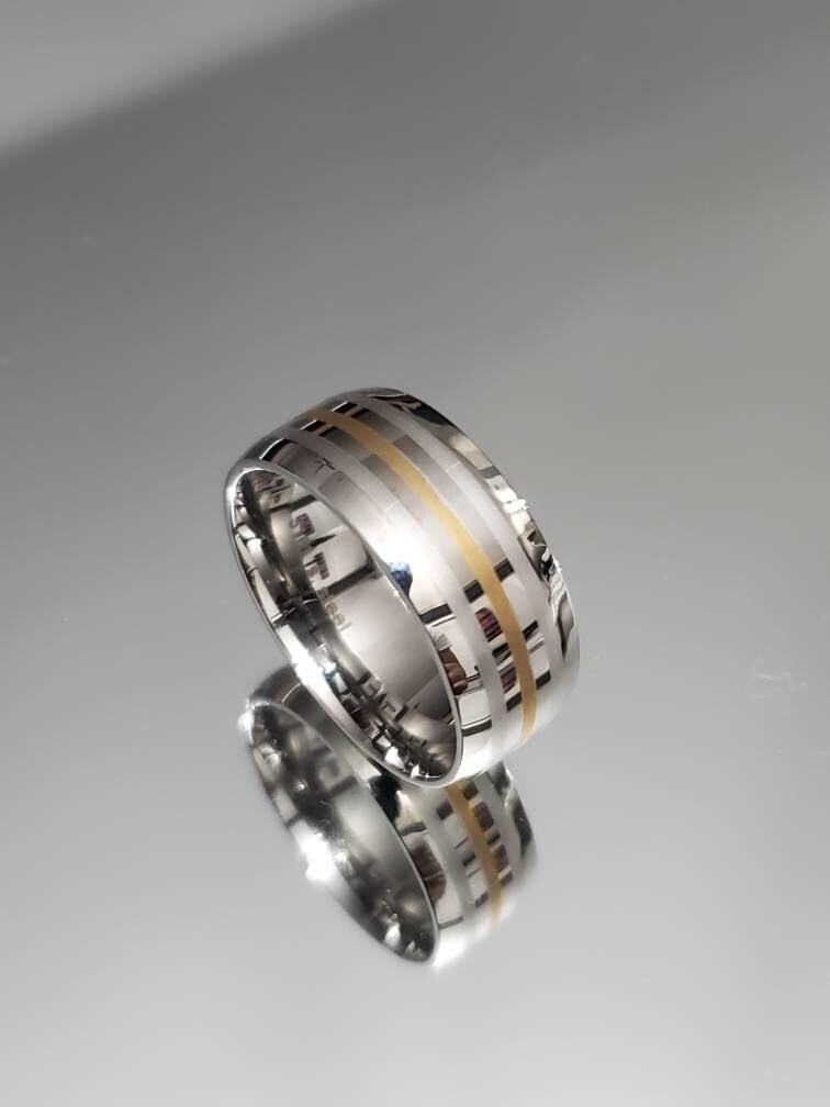 Simple Stainless Steel Men's Ring