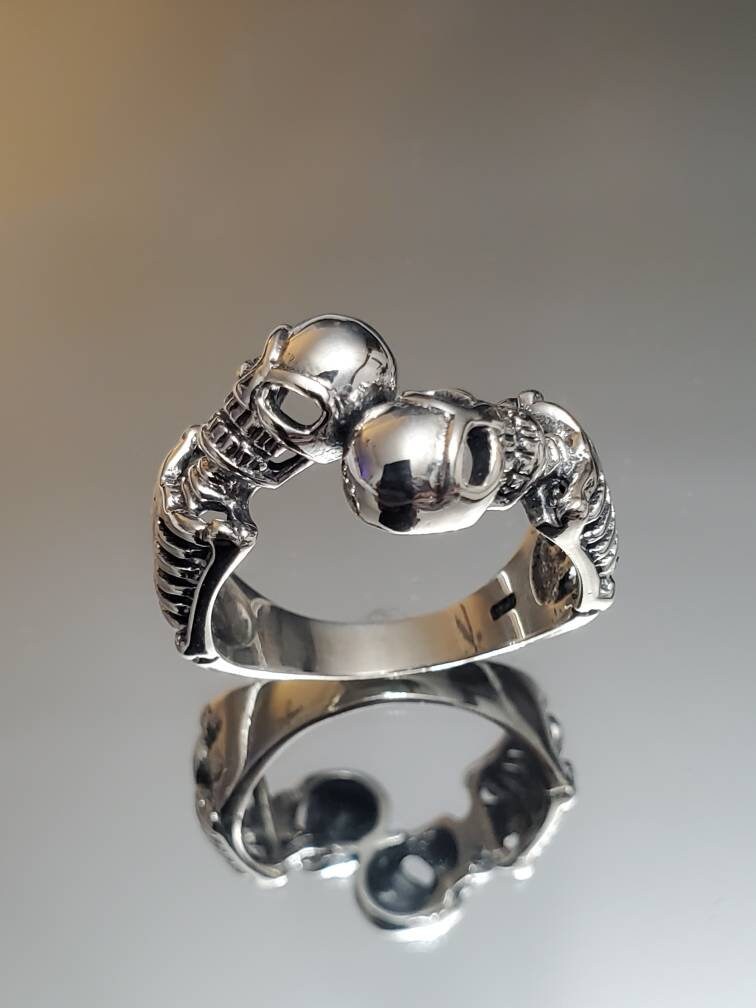 Skeleton Sterling Silver Ring