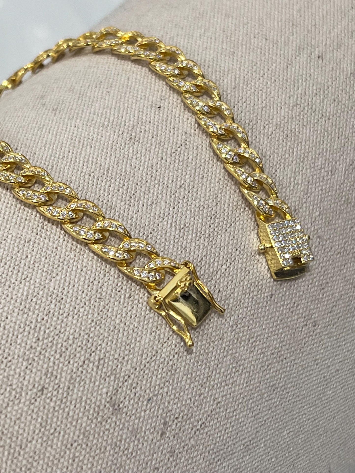 Gold Plated Moissanite Bracelet – 925 Sterling Silver | GRA-Certified Diamond Alternative