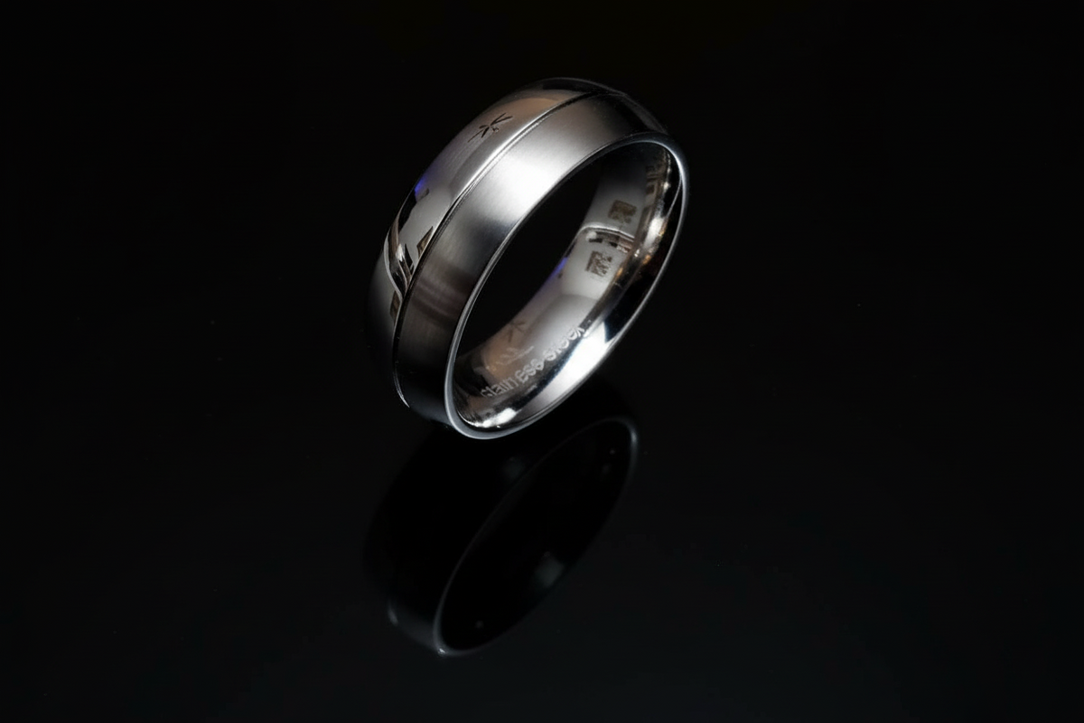 Stainless Steel Polish Satin 7mm Men's Band