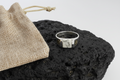 White Turquoise Ring – Sterling Silver with 9mm Band Width